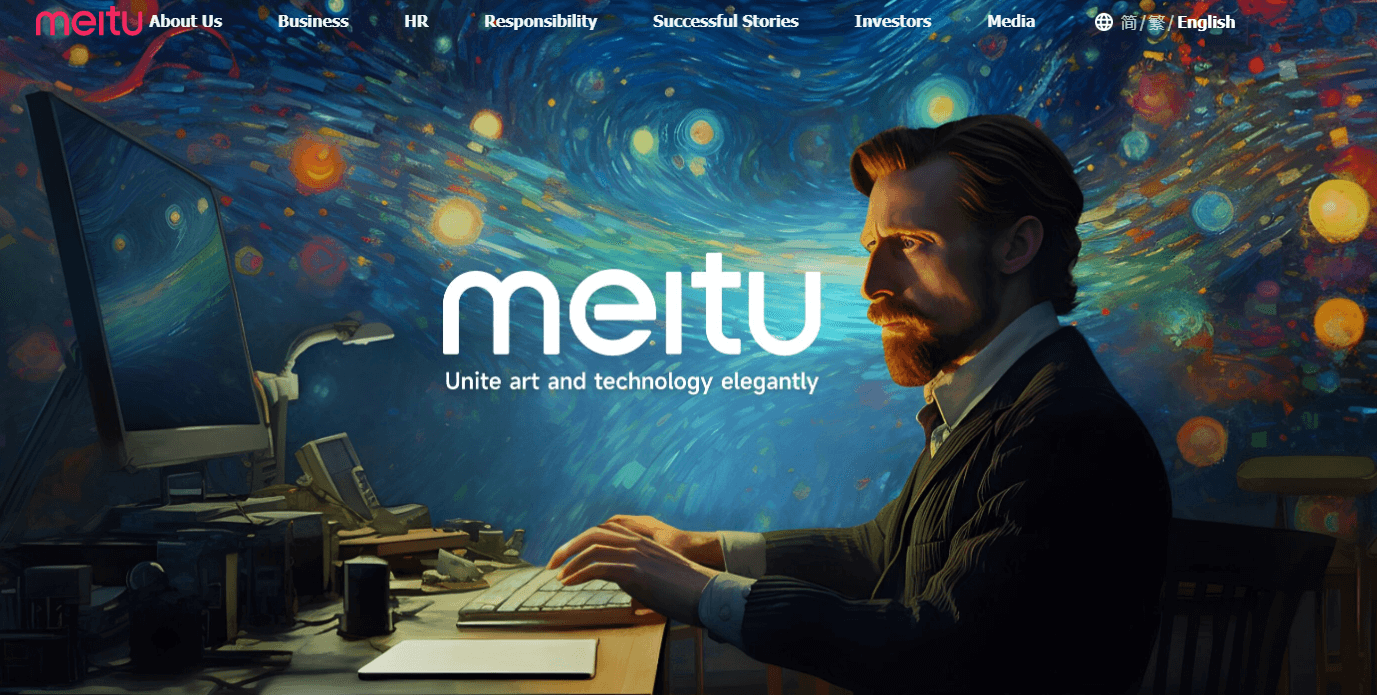 filtros de animación con Meitu
