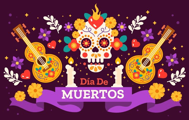 Día de Muertos dibujos animados