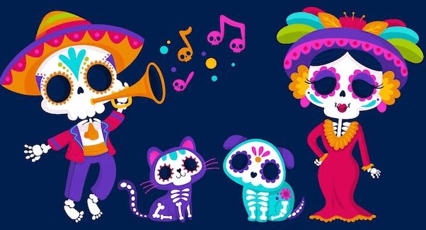 Día de Muertos en México dibujos