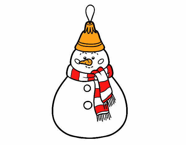 Dibujos de Navidad: Muñeco de Nieve