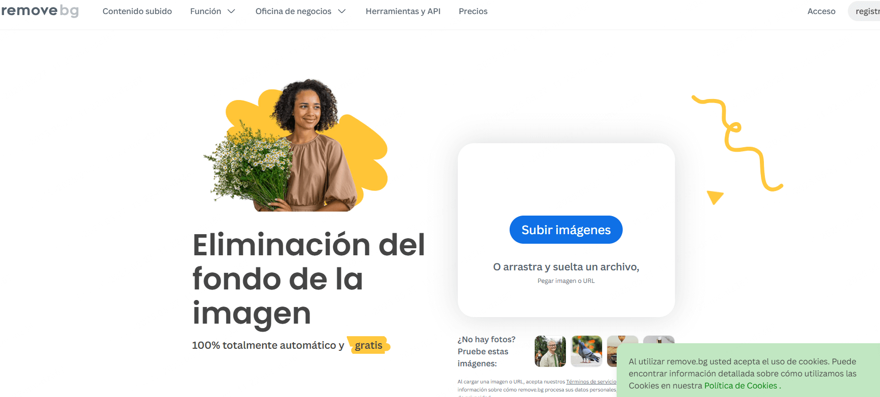 Eliminar fondo con IA