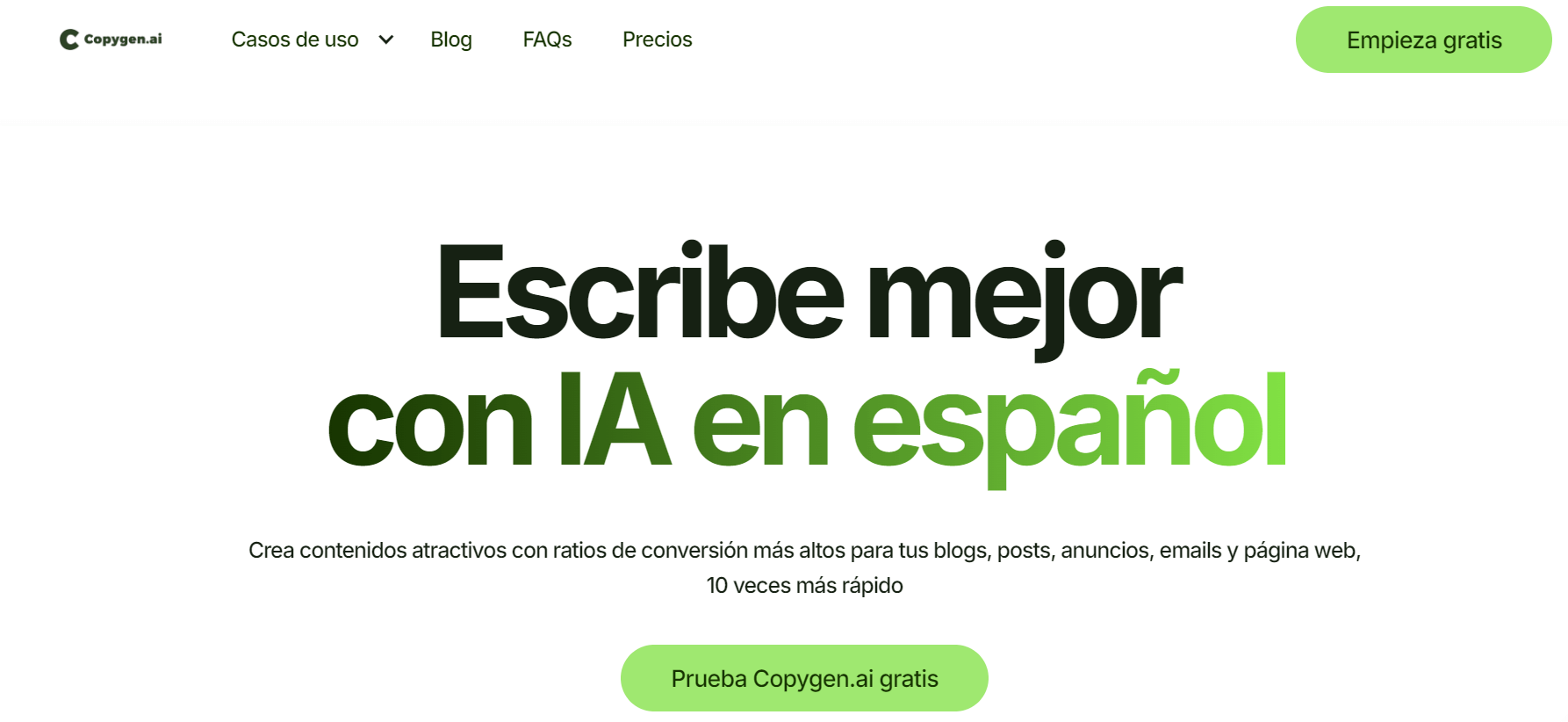 Creador de contenidos de redes sociales-copygen.ai