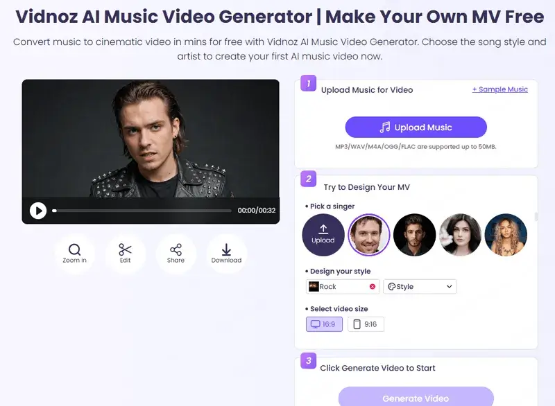 hace que fotos canten-Vidnoz AI