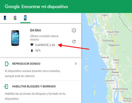 Administrador de dispositivos Android