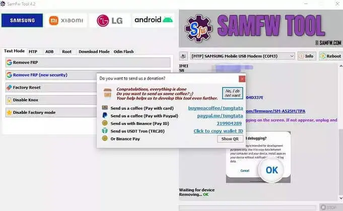 eliminar FRP con SamFW FRP Tool