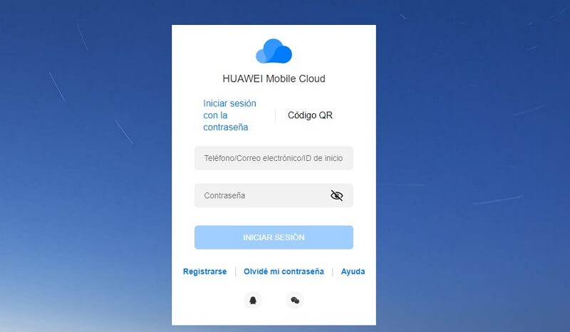 la plataforma oficial de Huawei Cloud