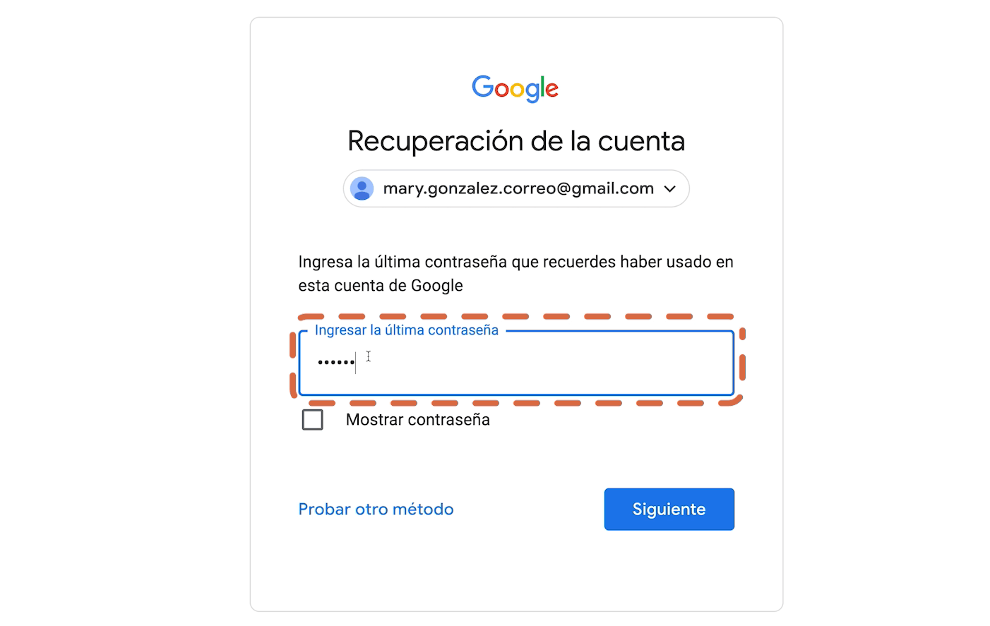 Ingresa la dirección de correo electrónico