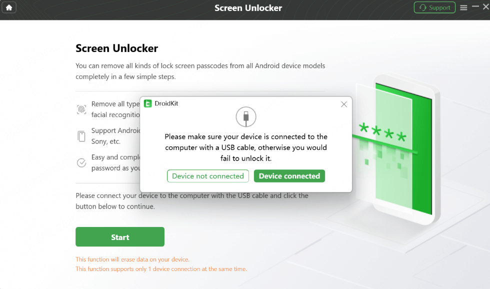 conectar dispositivo con USB
