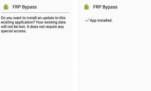Instalar pangu FRP bypass tool