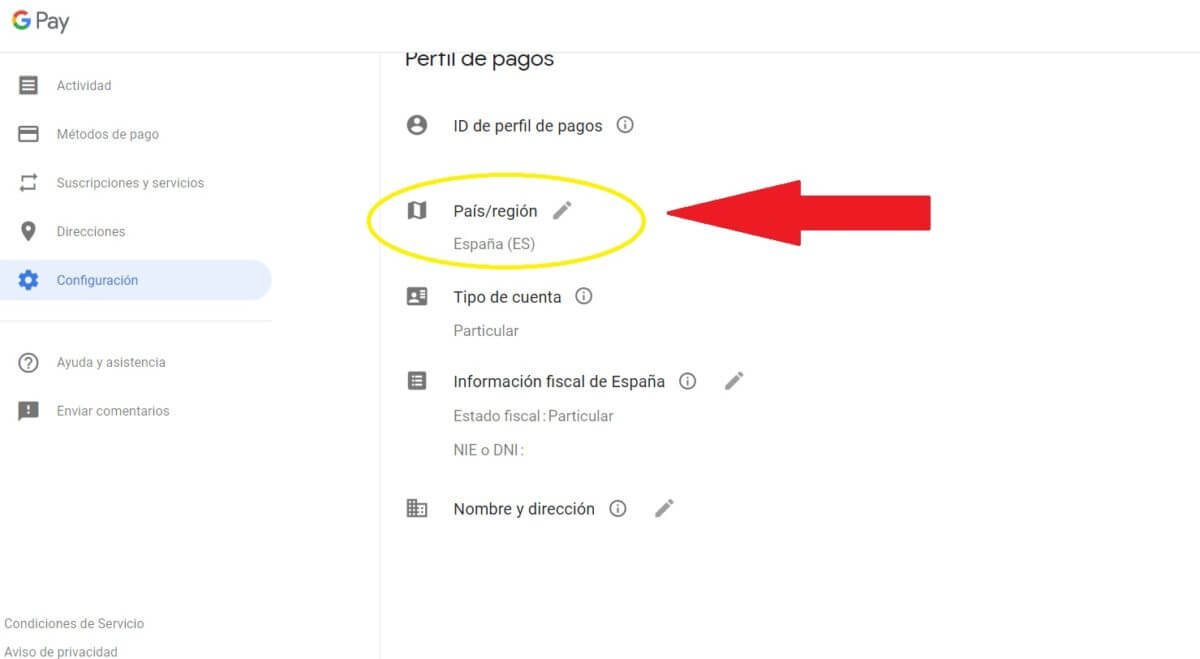 como cambiar de región en play store