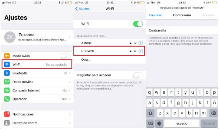 Compartir clave Wi-Fi iPhone de forma estándar