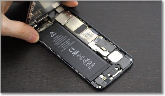 cambiar de batería en un centro de Apple