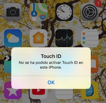no se ha podido activar touch id en este iphone
