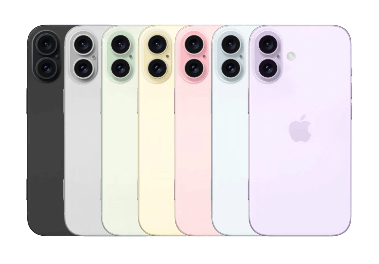 Colores disponibles del iPhone 16