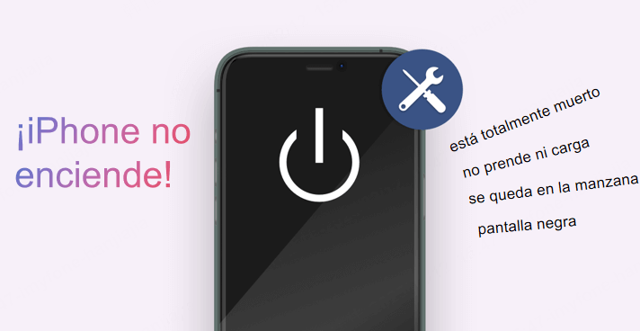 ¡Mi iPhone no enciende! 5 Formas para todas situaciones