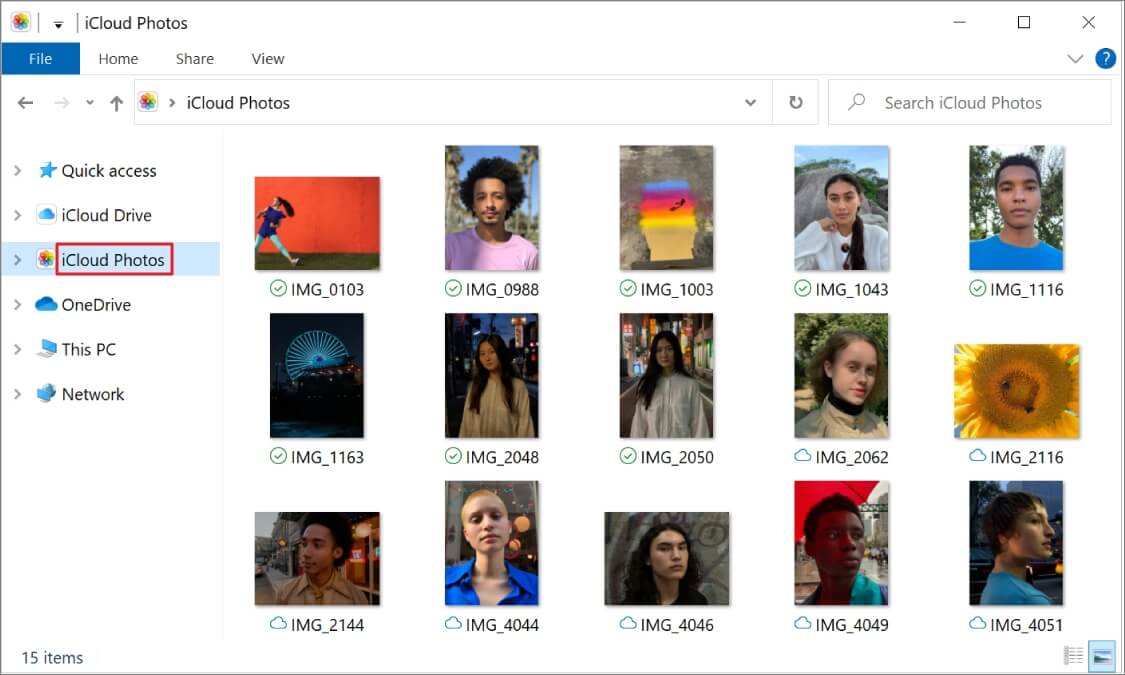 borrar las fotos de iCloud en Windows