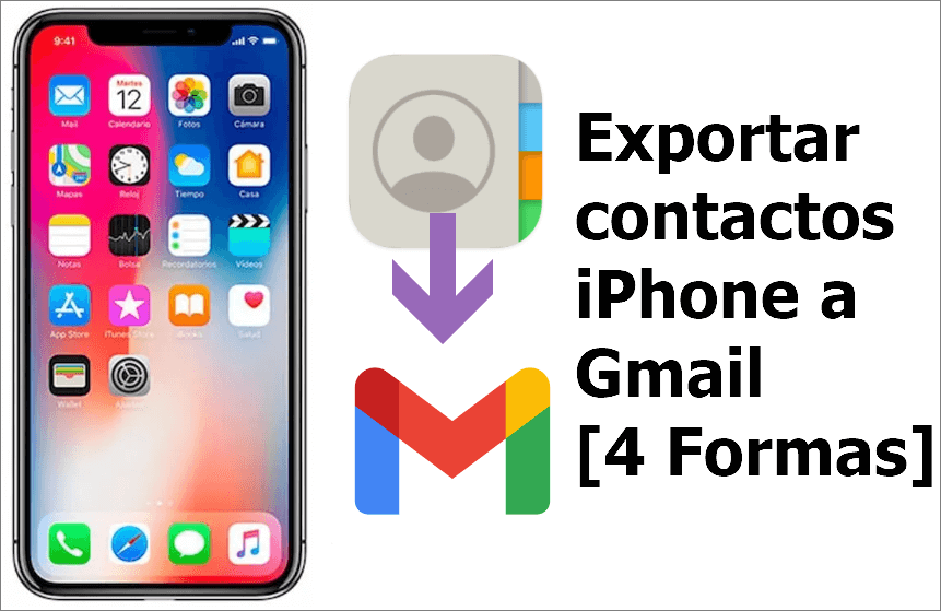 exportar contactos iPhone a Gmail 