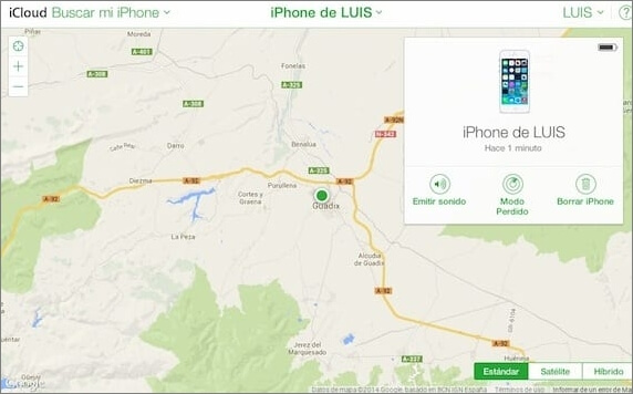 Borrar iPhone limitado al propietario a través de iCloud