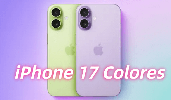 Colores del diseño del iPhone 17