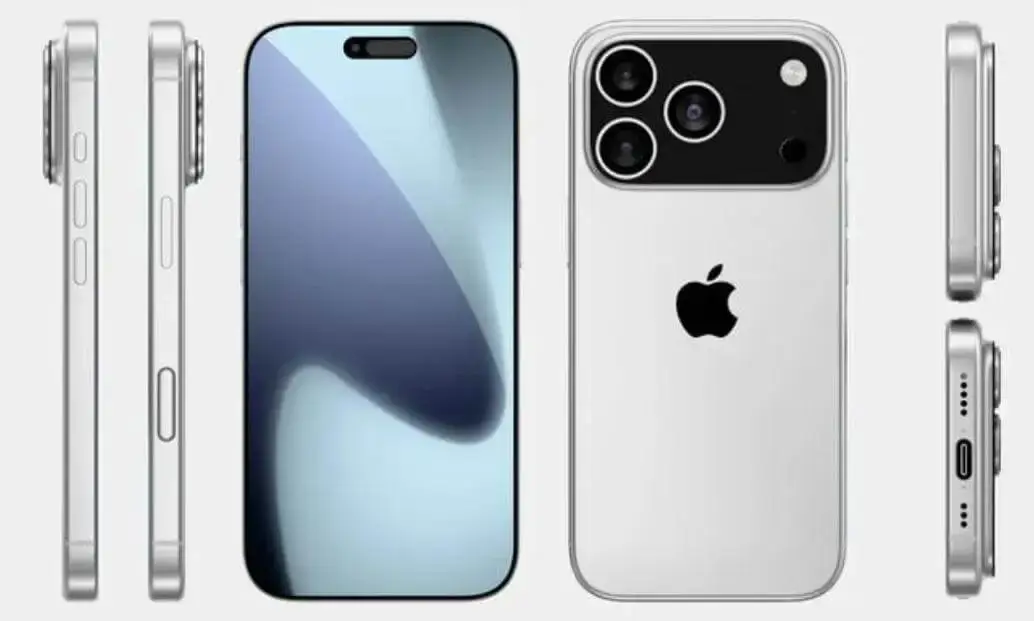 Tamaño de pantalla y grosor del marco del iPhone 17