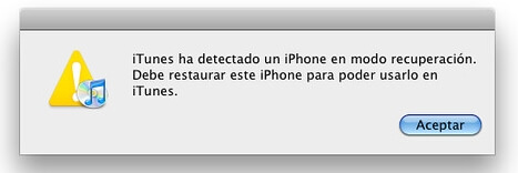Desbloquear iPhone por restaurar con iTunes
