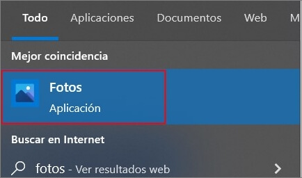 abrir Aplicación de Fotos en Windows