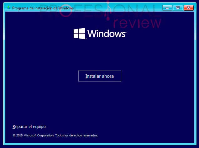 Instalar ahora Windows 10