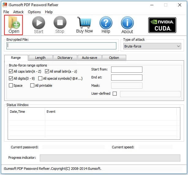 agrega archivo de PDF en iSumsoft PDF Password Refixer