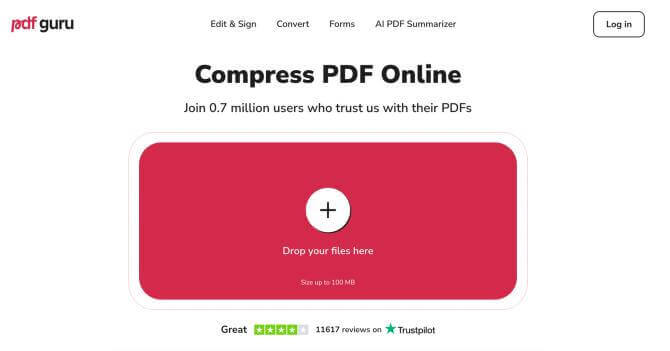  Reducir el tamaño de PDF con PDF Guru