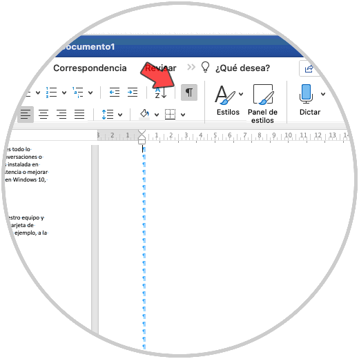 borrar una página en blanco en Word