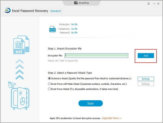 SmartKey - Programa de Recuperar contraseña de Excel