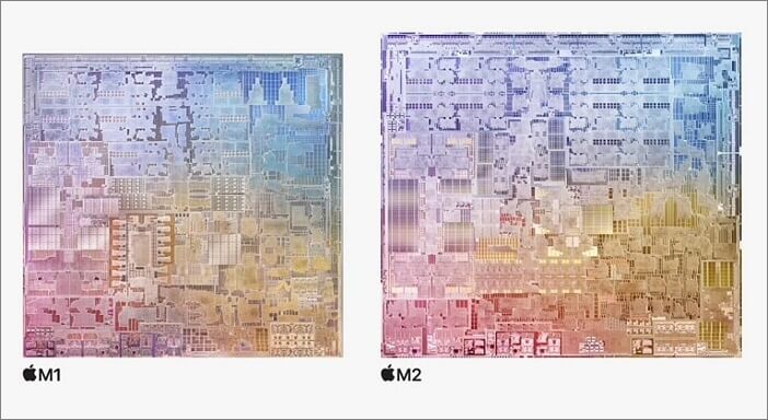 procesador de Apple M2 y Apple M1