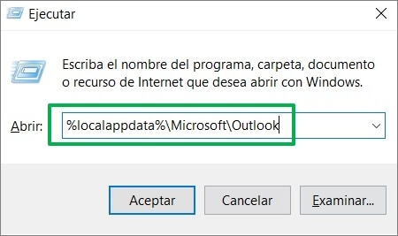Vaciar el caché de Outlook con cmd