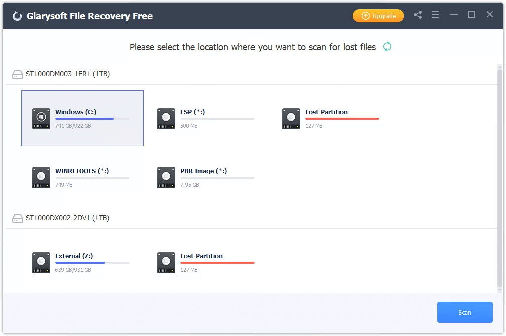 aplicacion para recuperar archivos borrados Glarysoft File Recovery