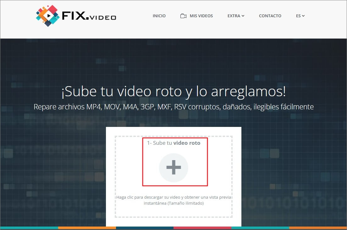 visitar el sitio web oficial de Fix Video