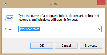 Abrir Excel manualmente en modo seguro