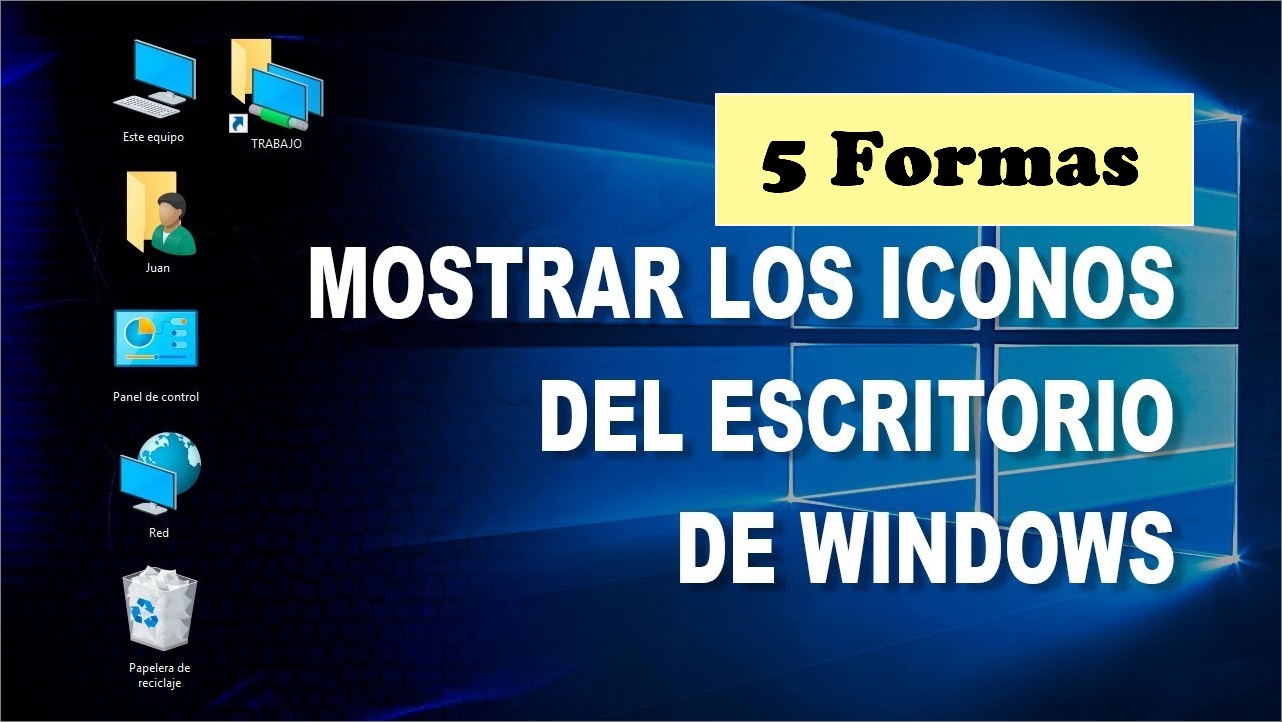 5 formas para mostrar escritorio Windows 10