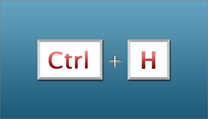 Introducir Ctrl+H
