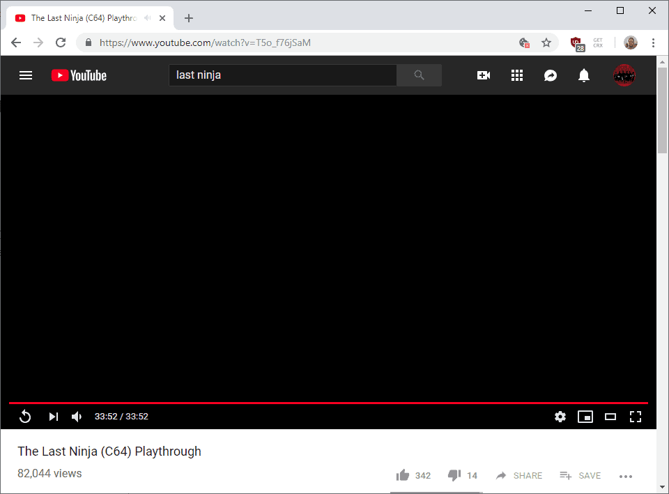 YouTube se queda en negro