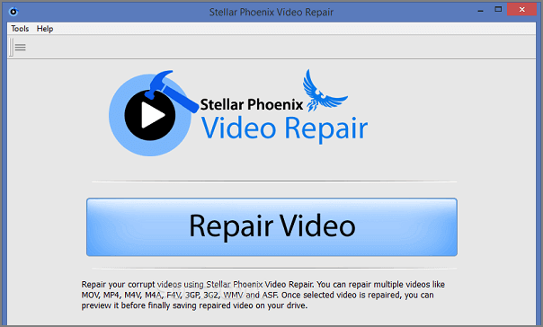 reparador de videos dañados Stellar Phoenix Video Repair Tool