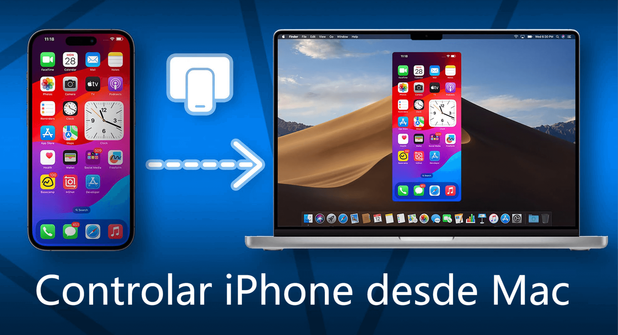 Controlar iPhone desde Mac