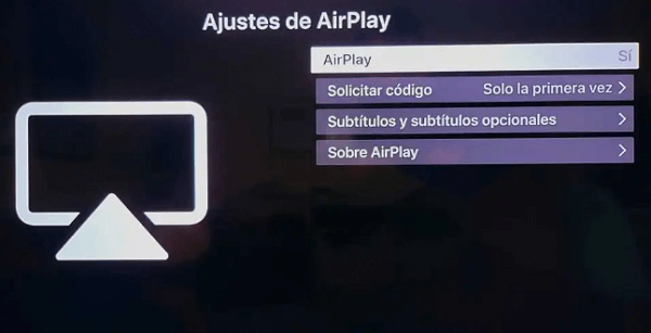 Habilitar AirPlay en Android TV