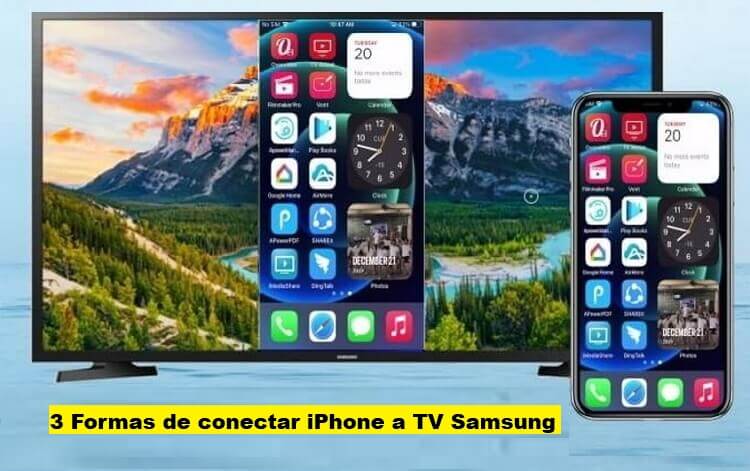 cómo conectar iPhone a TV Samsung