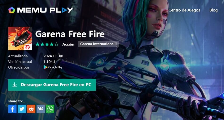 descargar Free Fire PC en MEmu Play