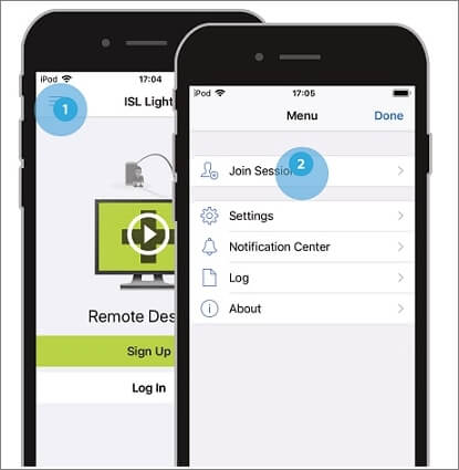 descargar la aplicación ISL Light en el iPhone