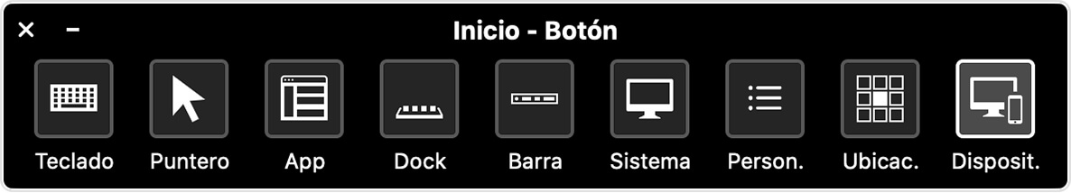 Control por botón en Mac