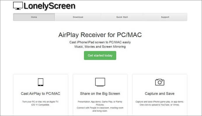 ver pantalla de iphone en PC con Lonely Screen