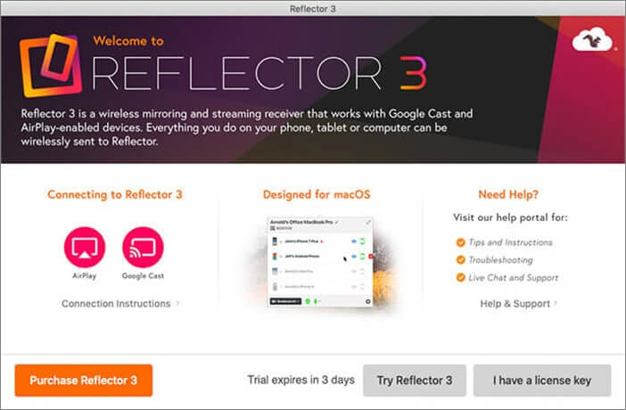 compartir pantalla iPhone a PC con Reflector
