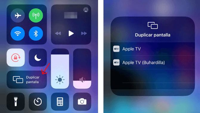 duplicar pantalla de iPhone a Apple TV