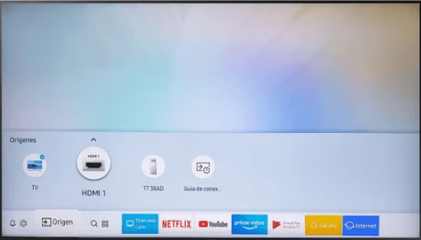 Origen HDML de Samsung TV